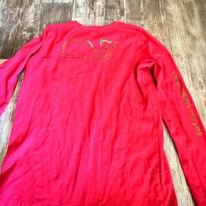 Vineyard Vines Pink Crew Neck Tee